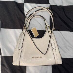 Michael Kors White Leather Shoulder Bag